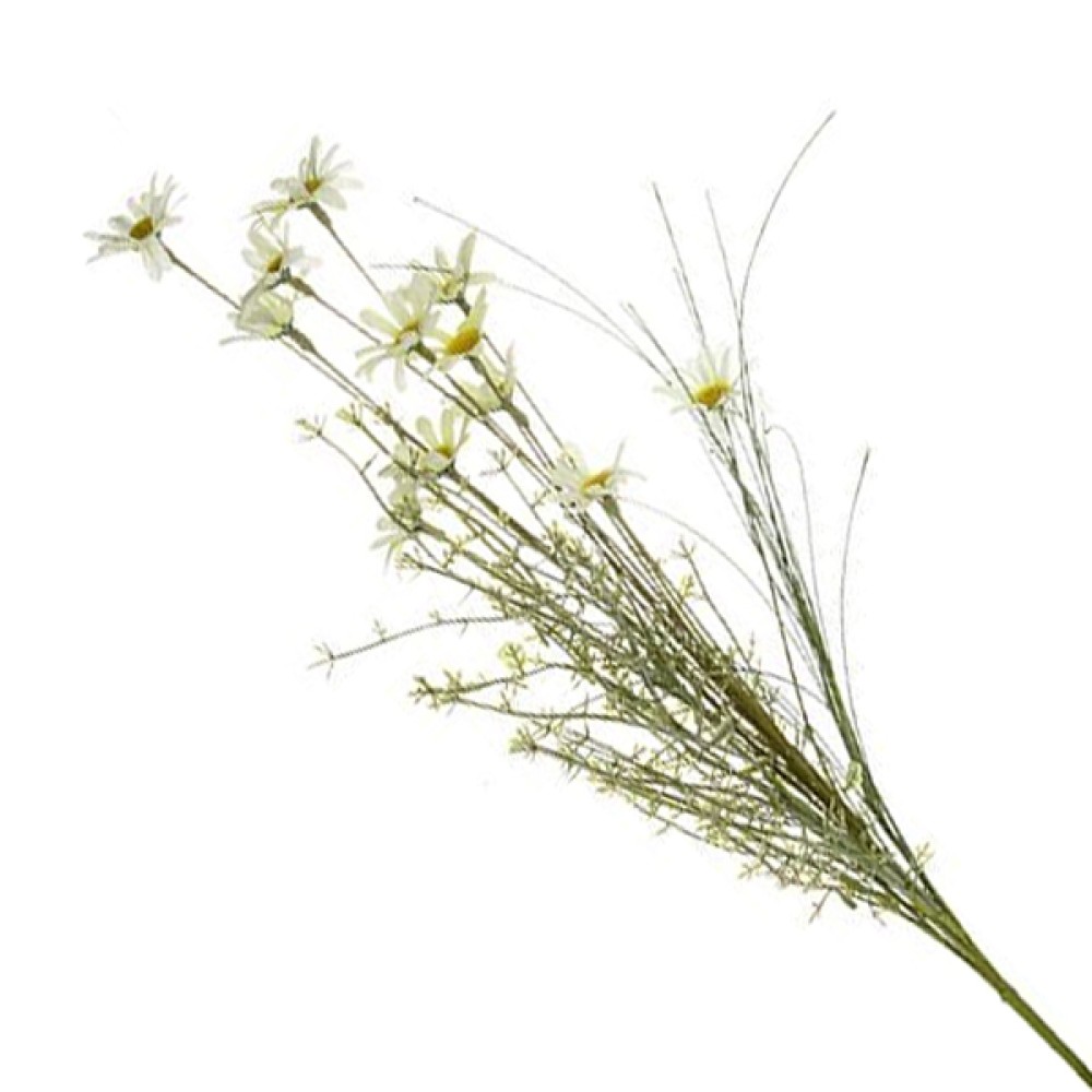 English Meadow Artificial Flowers Ivory Cosmos 55cm Artificial Flowers